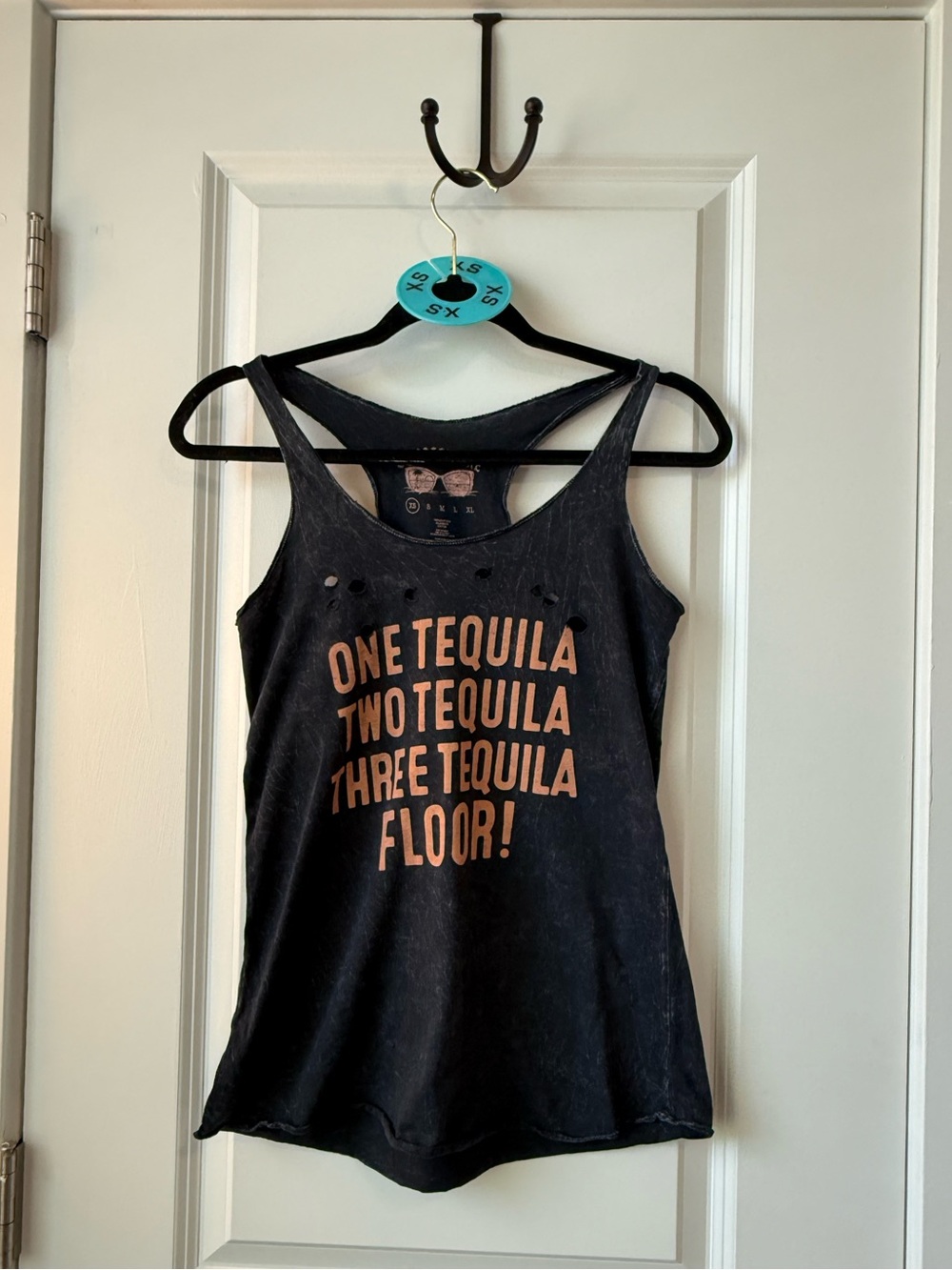Graphic Black Tank Top